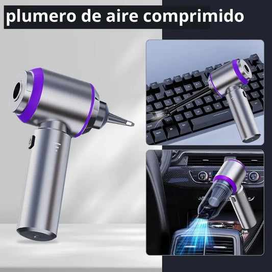 Mini Aspiradora Portatil Plateado